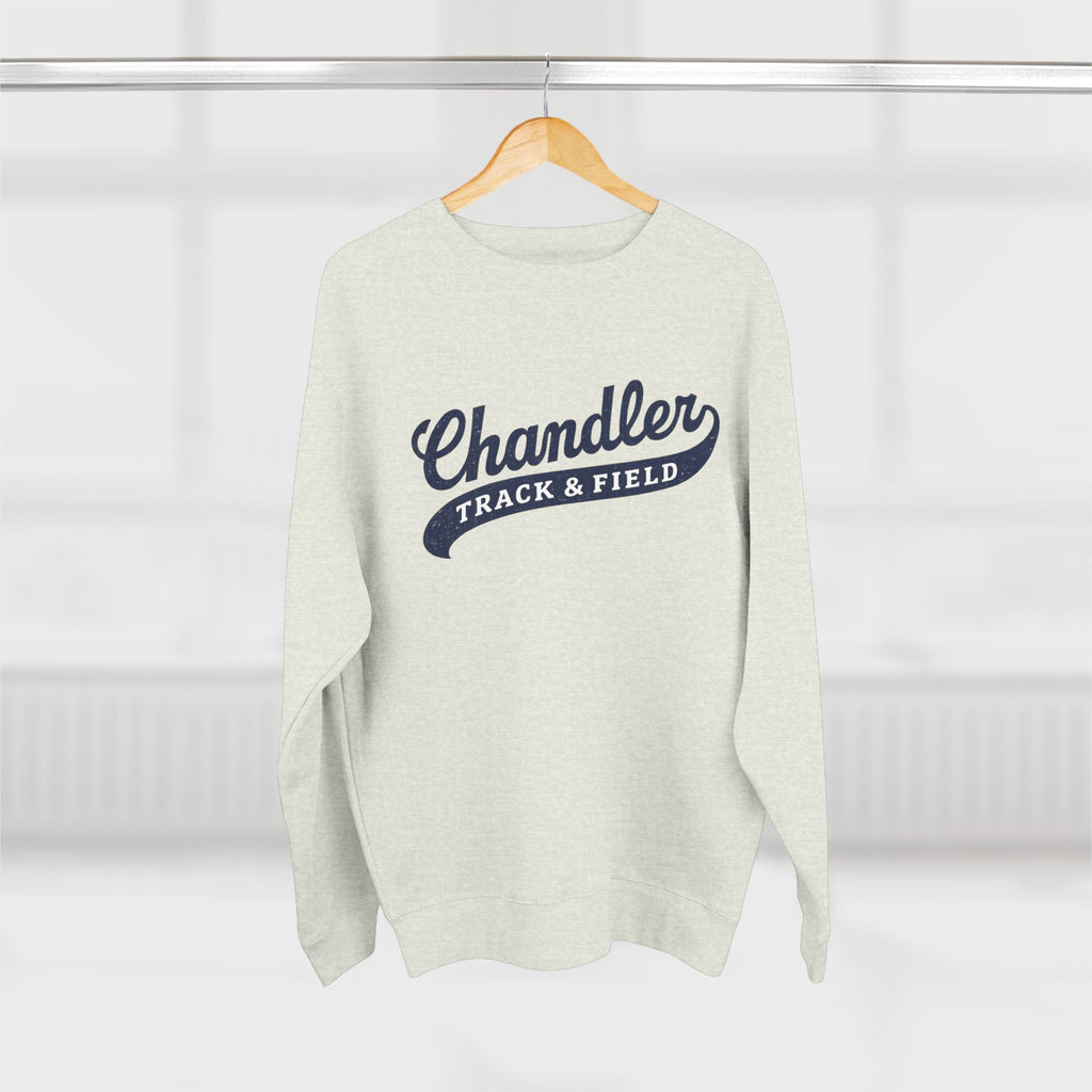 Chandler Track & Field Crewneck Sweatshirt — Vintage Script Athletic Pullover