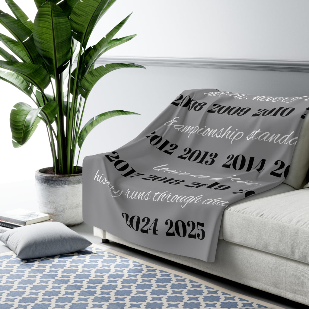 Chandler Track & Field Years Sherpa Fleece Blanket | Championship Standard, Team Milestones
